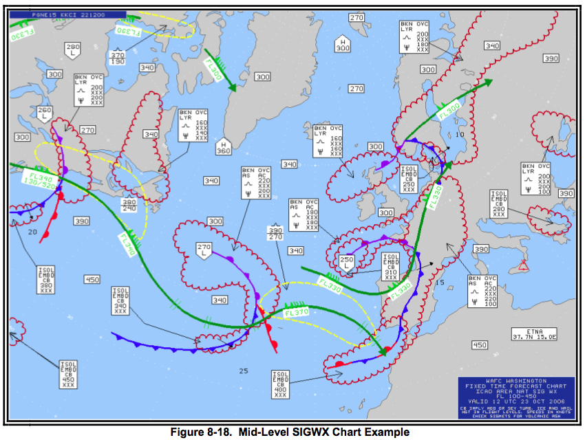 High Level Significant Weather Prognostic Chart