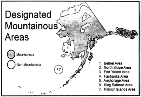 Part 95 Mountainous Areas - Alaska