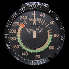 Airspeed Indicator - Max speed 240