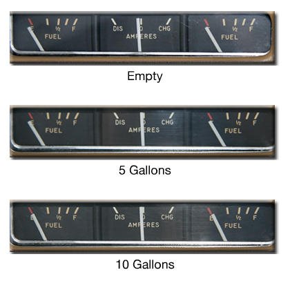 Fuel Gauges—Cessna 182