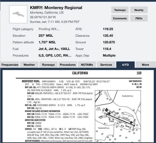 KMRY Chart Supplement