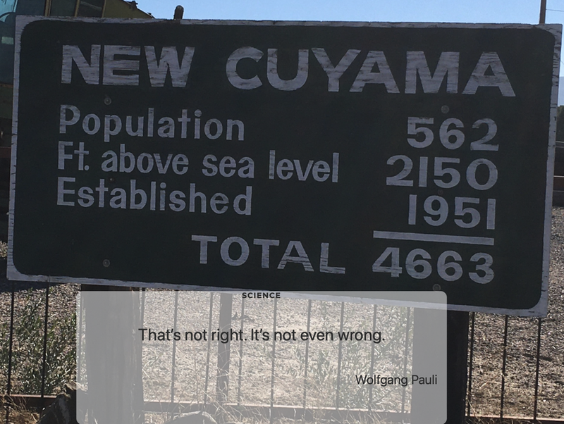 New Cuyama Sign