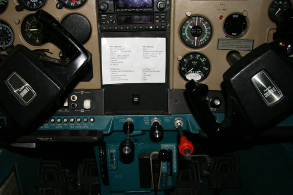 Gear, throttle, prop -210